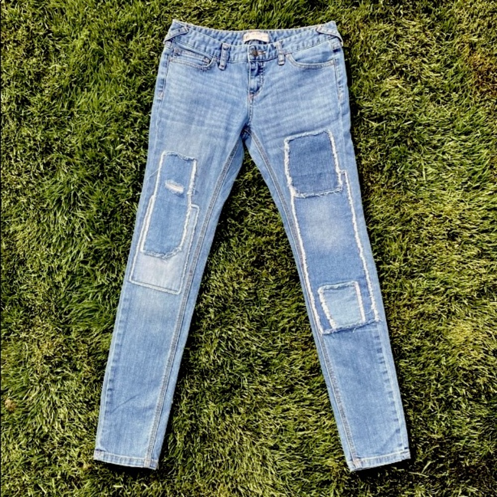 Free People Patchwork Denim 26 - image 1